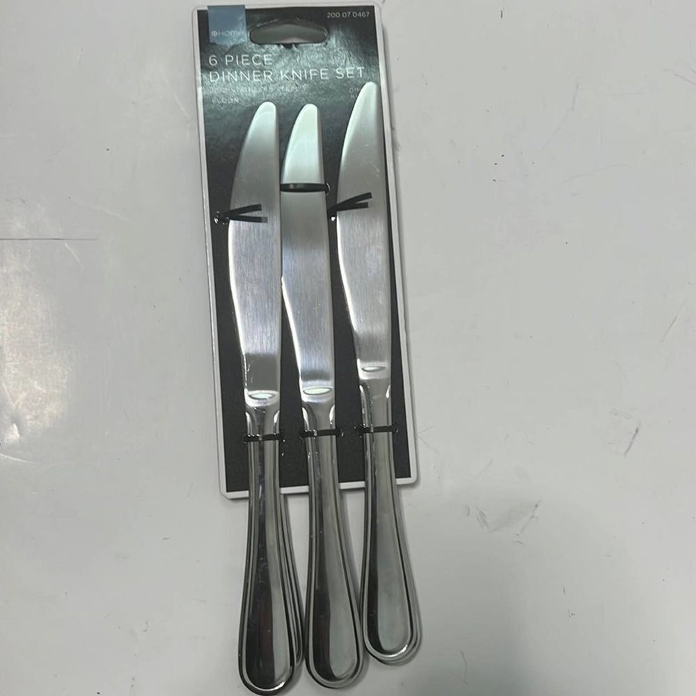 NWT HOME 6 PIECE KNIVE SET ‎ STAINLESS STEEL